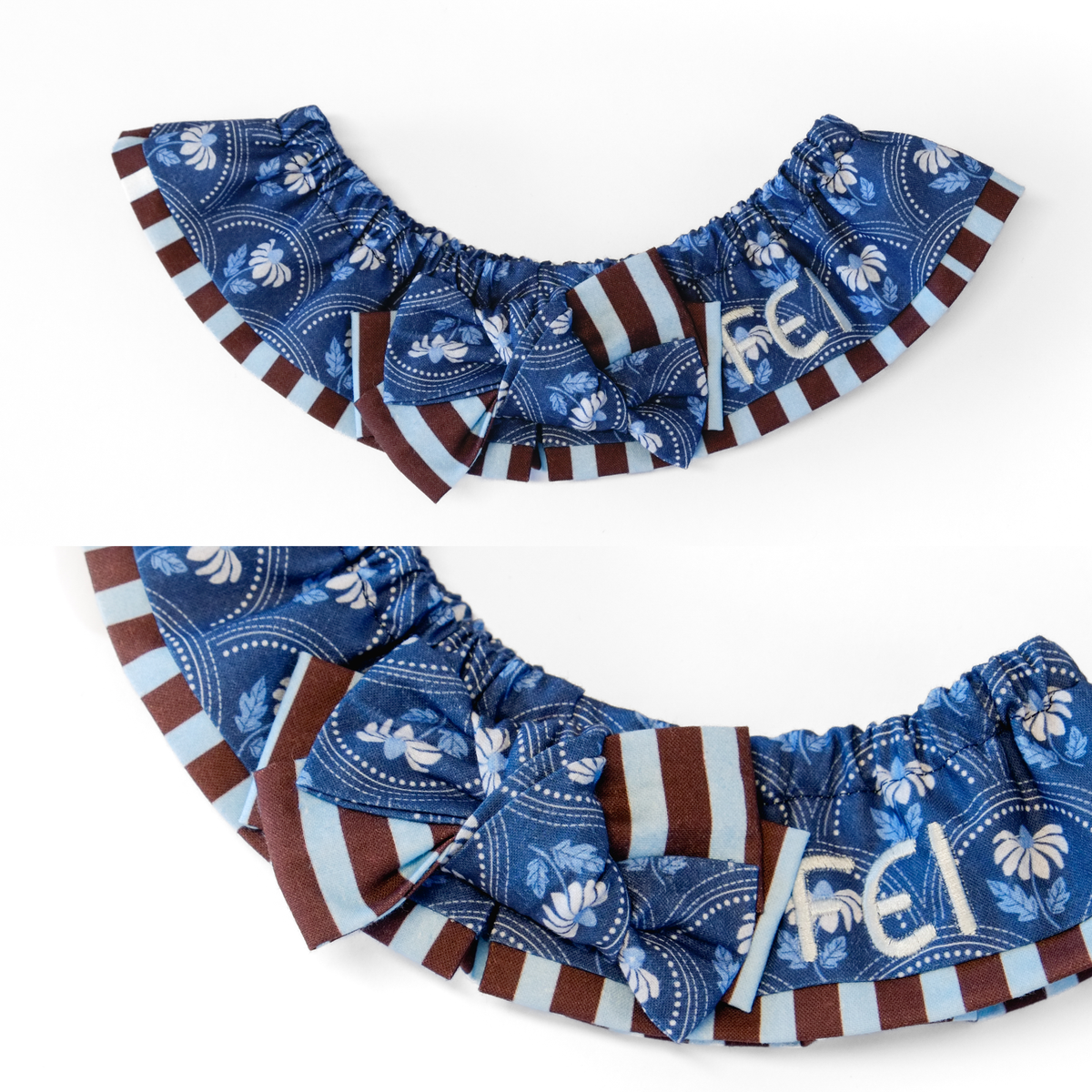 TFTA0262 Navy Scallop Floral