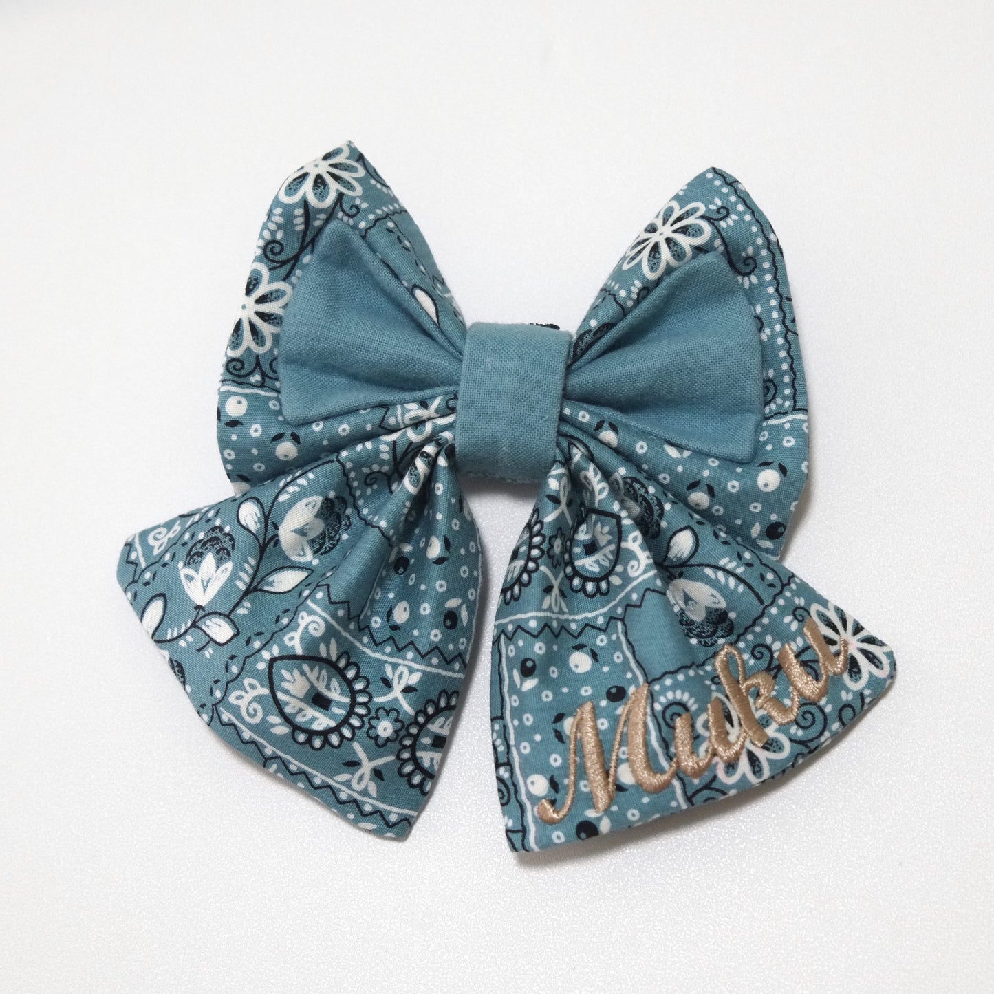 TFJP0160 Blue Paisley woven print