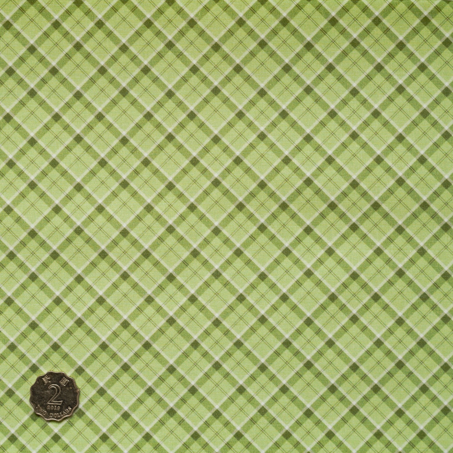 TFTA0205 Green Rhombus Checks
