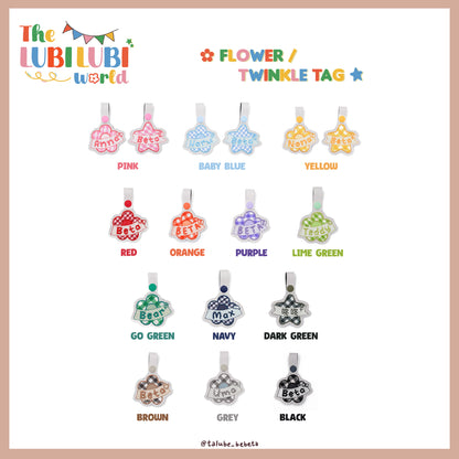 【The LUBI LUBI world】Flower / Twinkle Tag