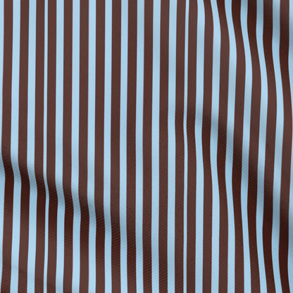 TFTA0263 Baby Blue and Brown Stripes
