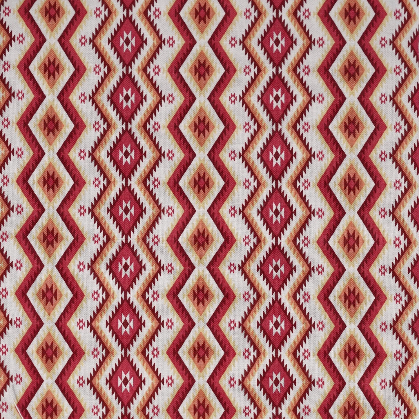 TFJP05 Red Ikat Rhombus