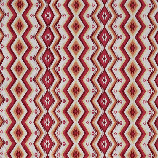 TFJP05 Red Ikat Rhombus