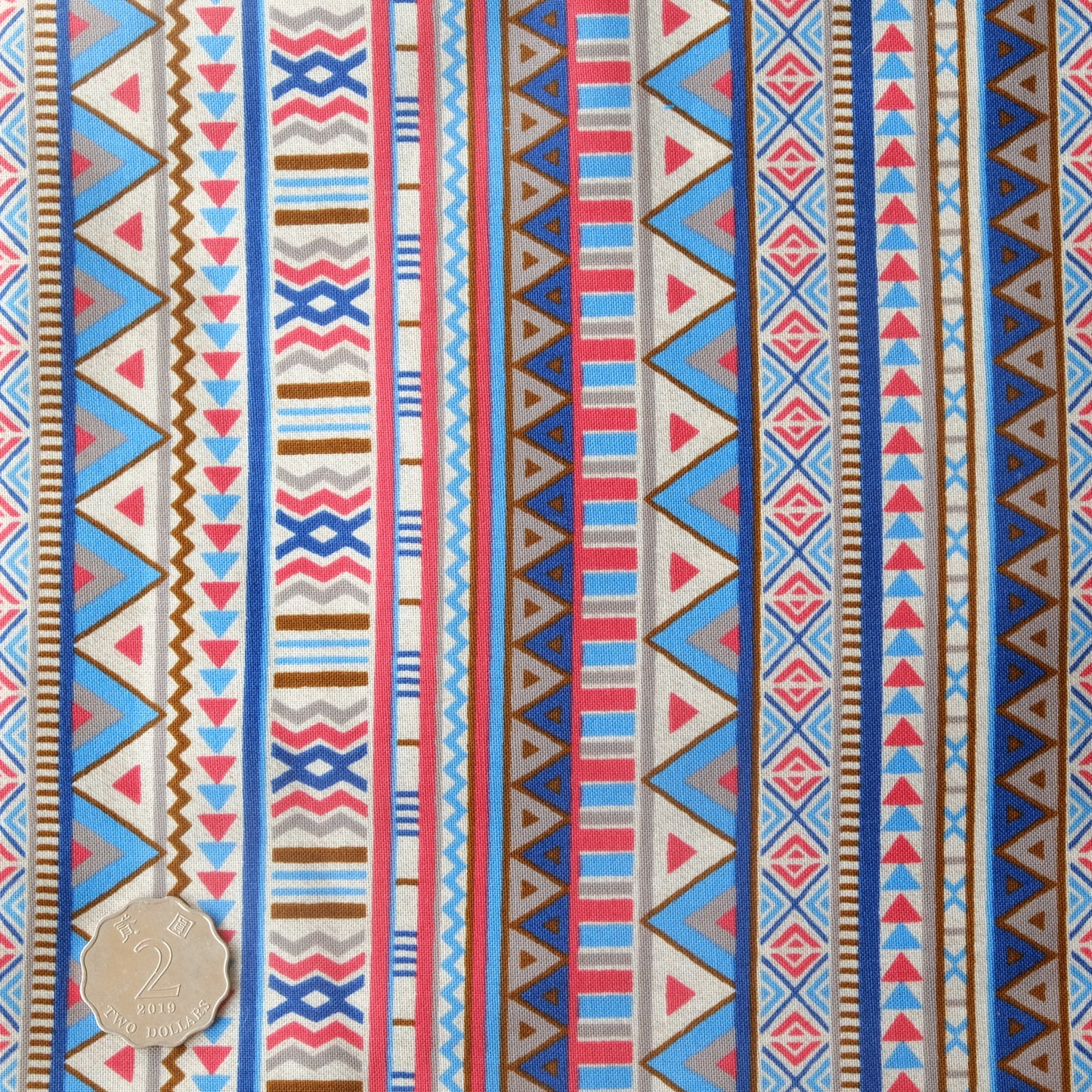 TFJP059 Blue Multi Ethnic pattern