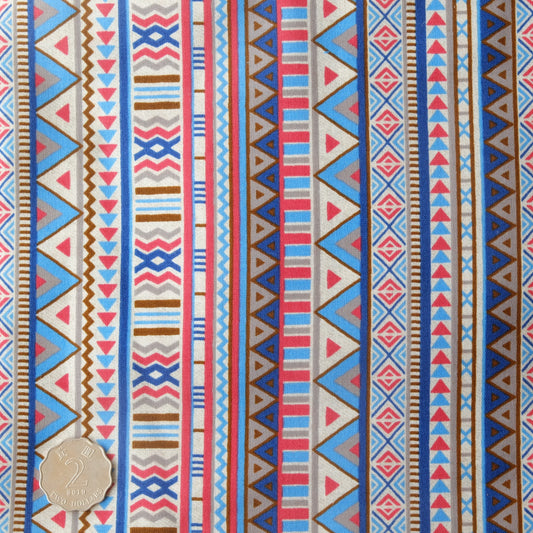 TFJP059 Blue Multi Ethnic pattern