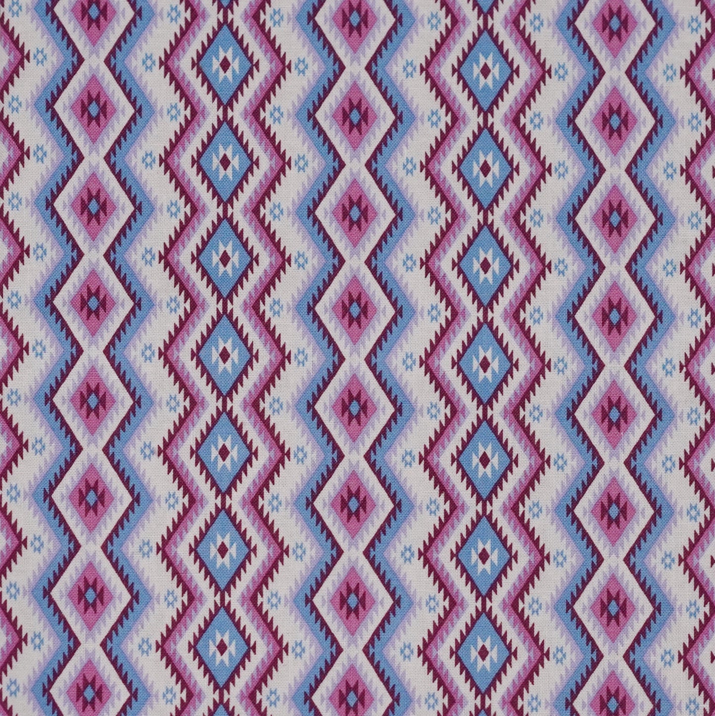 TFJP07 Blue-pink Ikat Rhombus