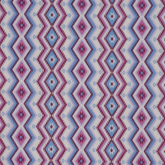 TFJP07 Blue-pink Ikat Rhombus