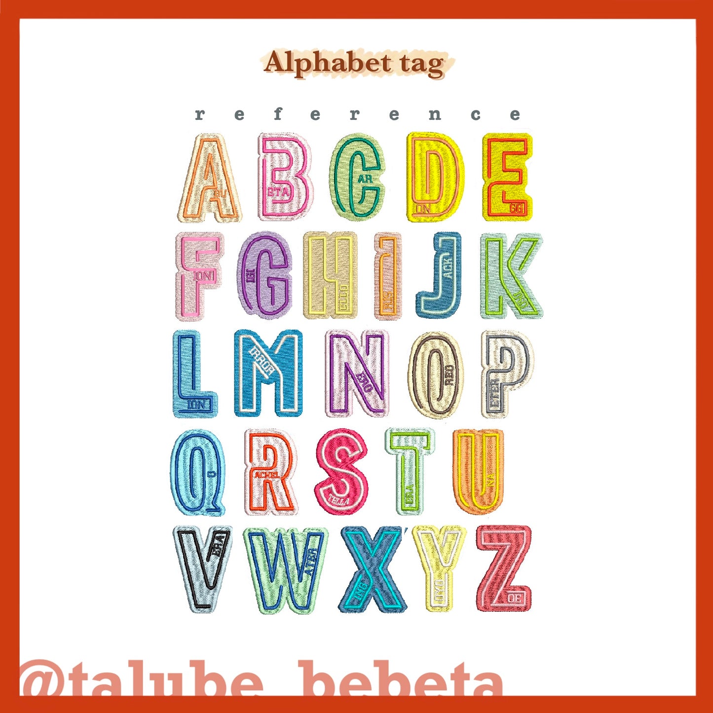 Personalised｜Alphabet Tag