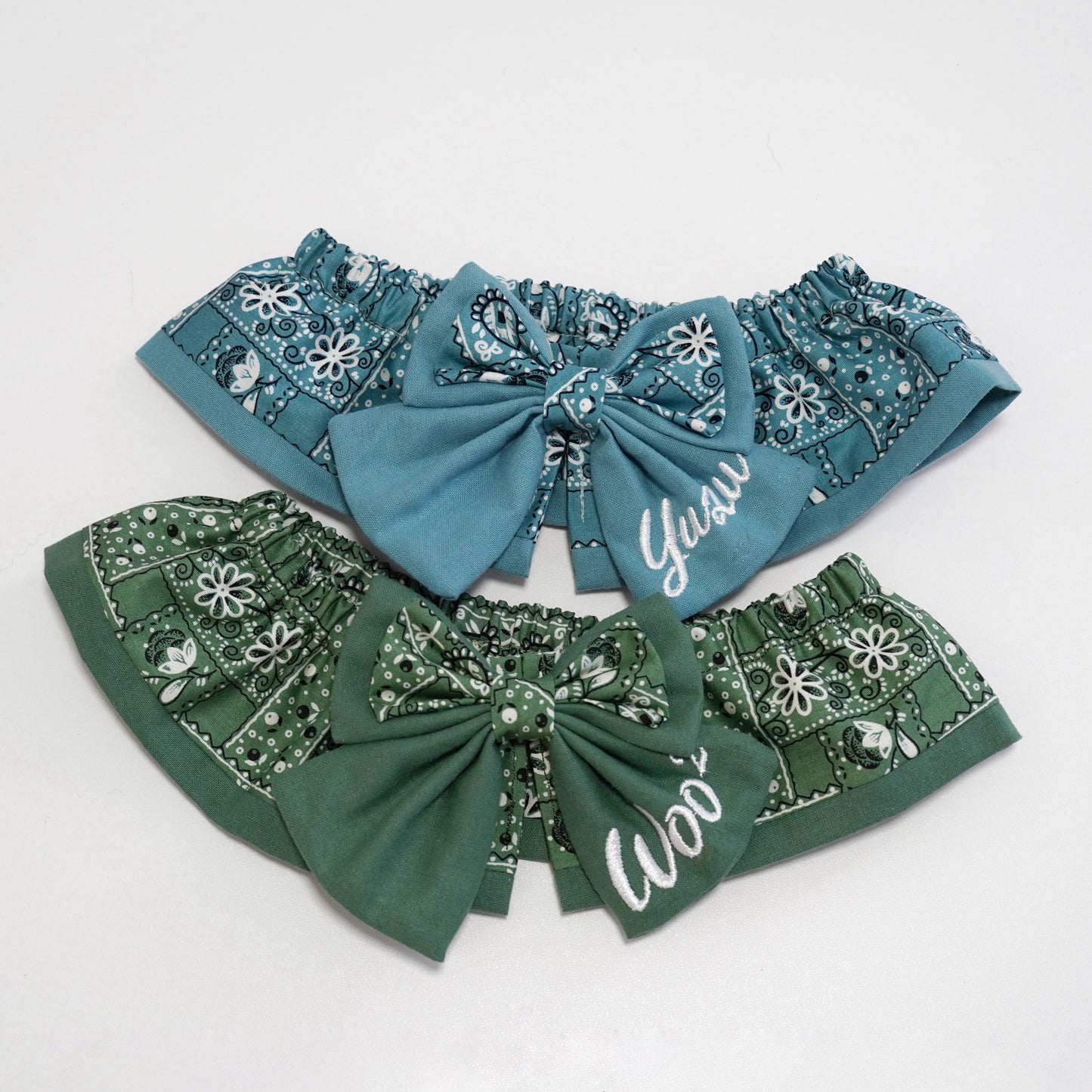TFJP0159 Green Paisley woven print