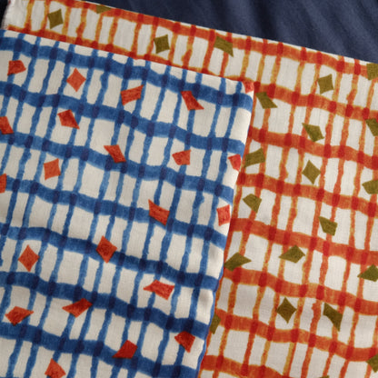 TFJP0143 Blue Watercolor check