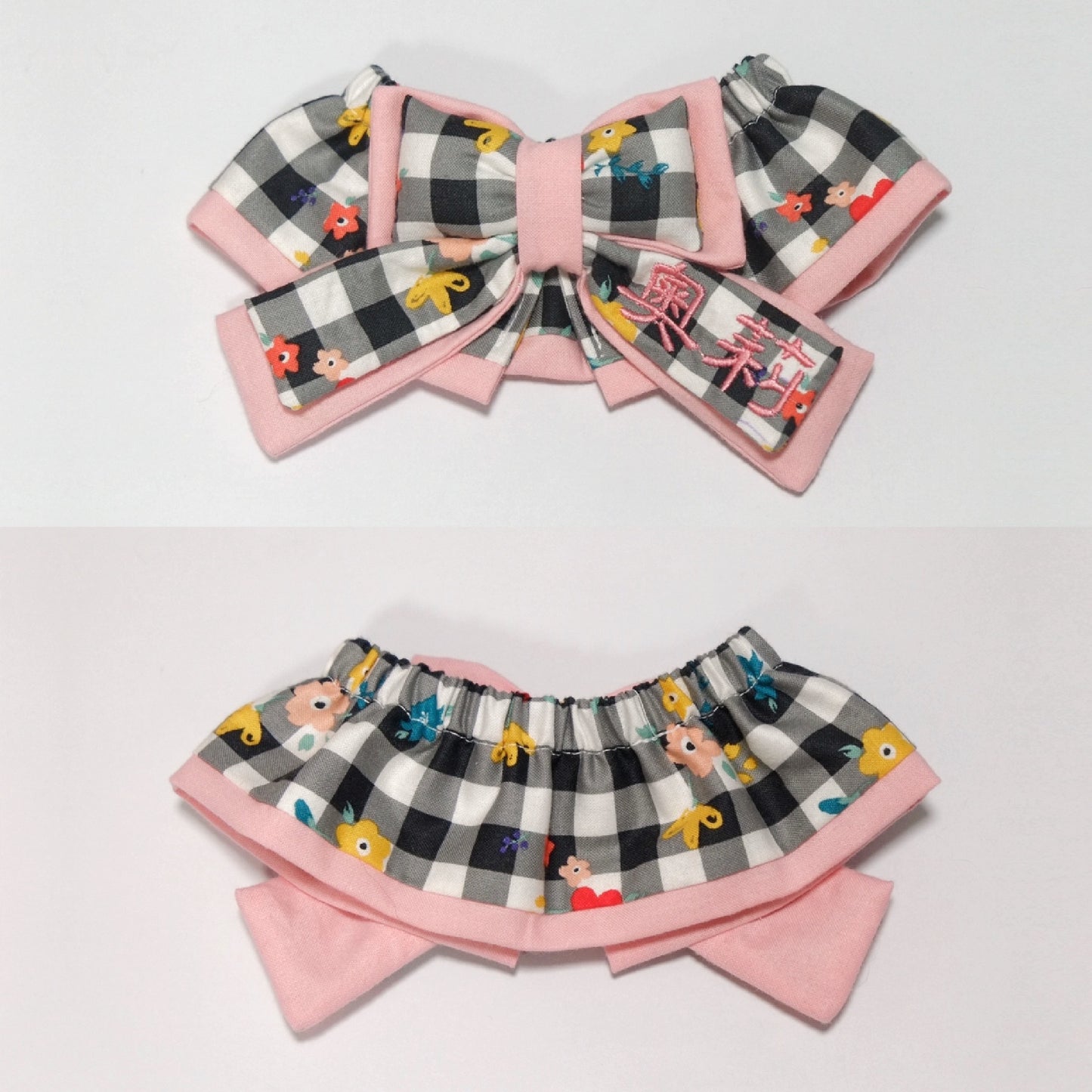 TFKR0145 Black/White check daisy