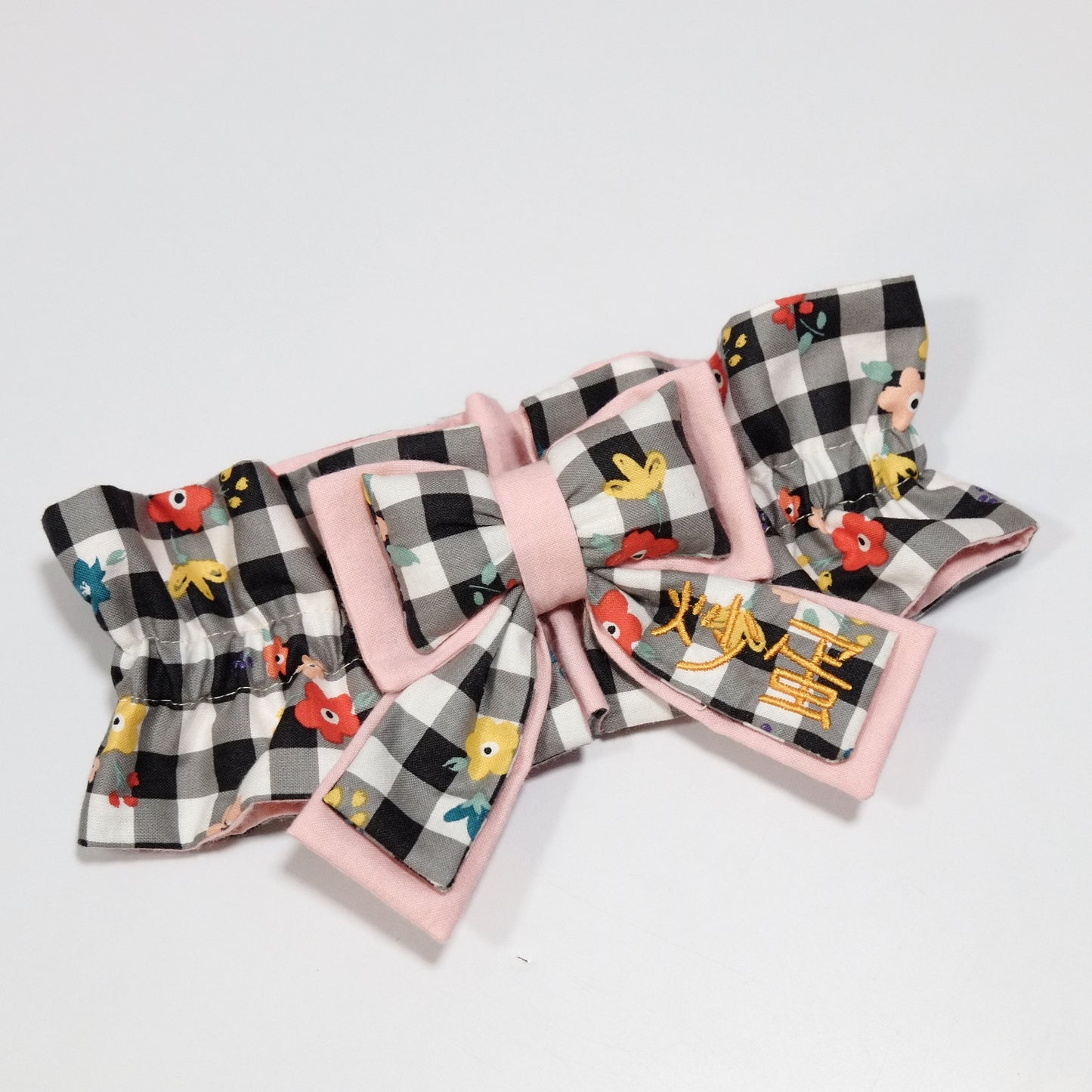 TFKR0145 Black/White check daisy