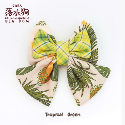 【2023落水狗】Tropical Checks - Water Repellent BIG BOW